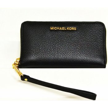 Michael Kors dámská peněženka JET SET TRAVEL 35S9GTVE7L LG FLAT MF PHN CASE BLACK LEATHER