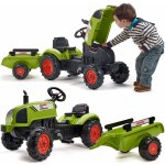 FALK Šlapací traktor 2041C Claas Arion s vlečkou a otevírací kapotou – Sleviste.cz