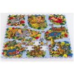 Lee puzzle Safari zvířátka barevné 81 ks – Zbozi.Blesk.cz