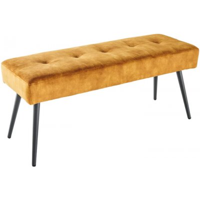 Interior DE Lavice BOUTIQUE 100 CM tmavě žlutá samet LAV44424 – Zbozi.Blesk.cz