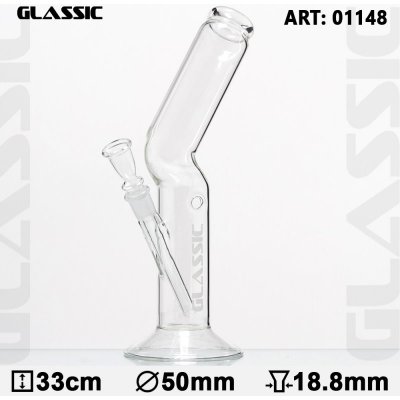 Glassic Skleněný bong Flash 33 cm 50 mm – Zboží Dáma