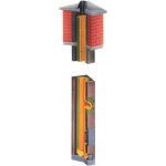 Rohr-Kamin komínová sestava ISOLIER-ROHR-KAMIN IRK 90° jednoprůduchový komín 180 mm 6 m – Zboží Dáma