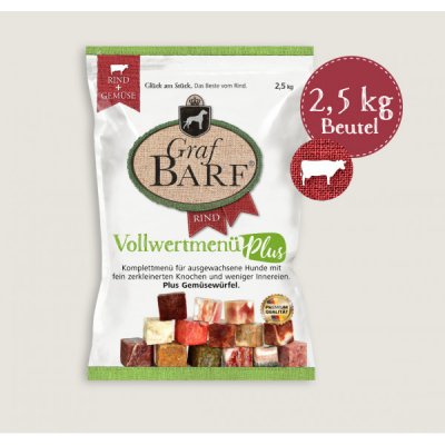 Graf Barf Hovězí Menu Plus 2,5 kg – Sleviste.cz