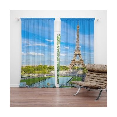 Sablio Závěs Eiffel Tower 5: 2ks 140x250cm – Hledejceny.cz