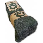 Ponožky z ovčí vlny Merino 3 páry zelená – Hledejceny.cz