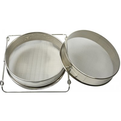 VšeProvčelařství Cedník nerezový na med nerezový dvojitý s nastavitelnými uchy Ø 150 mm – Zboží Dáma