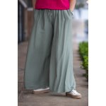 Plátěné kalhoty OHANA Černá – Sleviste.cz