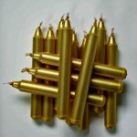 Logimax Vánoční svíčky zlaté 12 x 95 mm 12 ks – Zbozi.Blesk.cz