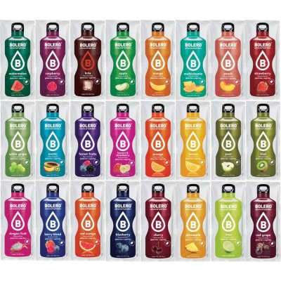 Bolero Instantní nápoj 9 g mix 24 příchutí 216 g – Sleviste.cz