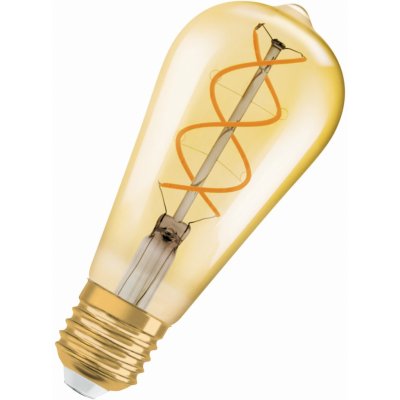 LED žárovka Vintage 1906 E27 Osram 4W 25W teplá bílá 2000K Retro Filament Gold Edison stmívatelná