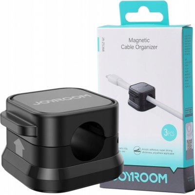 Joyroom JR-ZS368 organizér kabelů nalepovací magnetický sada 3ks černá – Sleviste.cz
