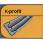 M.A.T. těsnění okenní EPDM K 9x4mm hnědý (100m) TRELLEBORG