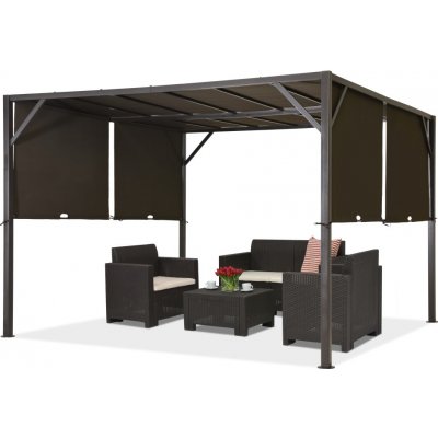 Garden Point Santorini 3 x 3 m hnědý GAP294 – Zboží Dáma