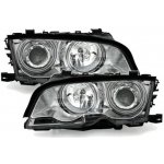 BMW E46 01-05 Přední světla Angel Eyes CCFL - Chromové III.