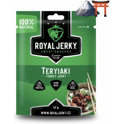 Royal Jerky Krůtí sušené maso Teriyaki 22 g – Zboží Dáma