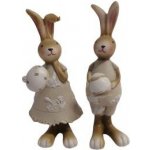 Dekorace Zajíčci 2 ks IGEA hnědá – Zboží Dáma