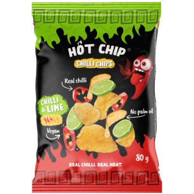 Hot chip POTATO CHIPS CHILLI AND LIME 80 G – Zboží Mobilmania