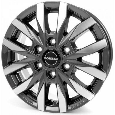 Borbet CW6 6,5x17 6x139,7 ET48 mistral anthracite polished | Zboží Auto
