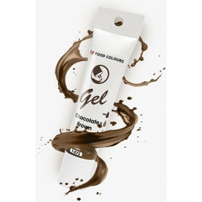 Food Colours gelová barva tuba Chocolate Brown 30 g – Sleviste.cz