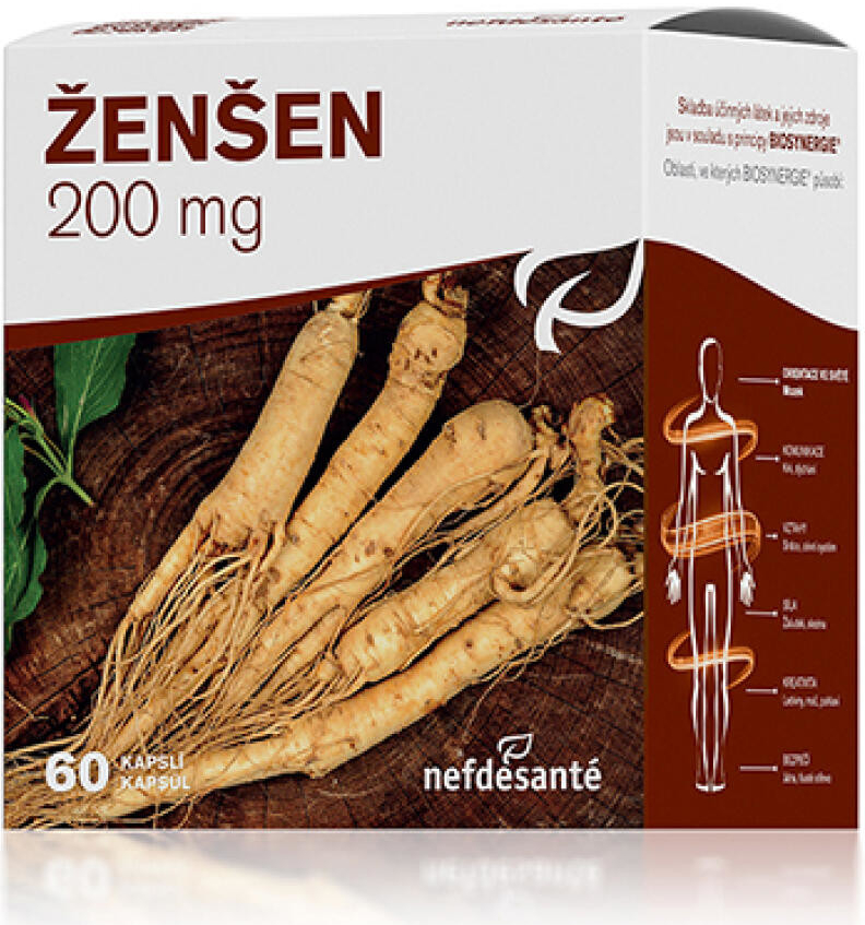 Nefdesanté Ženšen 200 mg 60 tablet