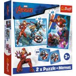 Trefl Avengers: Hrdinové v akci / 30+48 dílků+pexeso – Zboží Živě