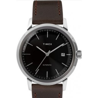 Timex Marlin silver, hnědý – Zboží Mobilmania