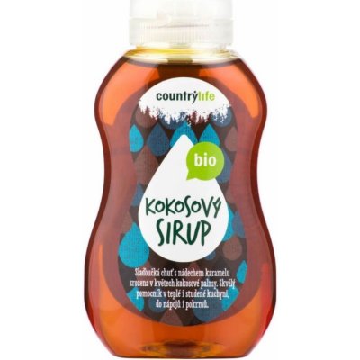 Country Life Bio Sirup kokosový 250 ml