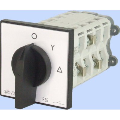 Elektromet Vačkový spínač hvězda-trojúhelník 3P 63A IP65 s krytkou 926322 – Hledejceny.cz