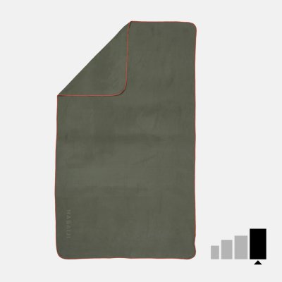 NABAIJI Ručník z mikrovlákna velikost XL 110 x 175 cm khaki – Zbozi.Blesk.cz