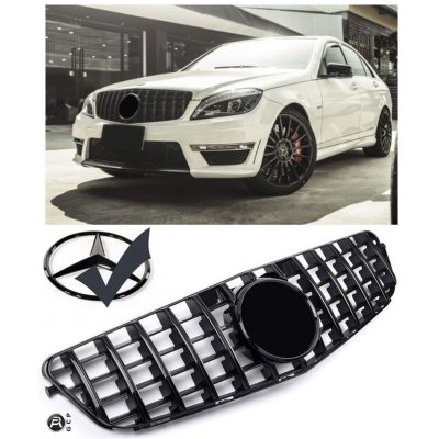 PROTEC Přední maska Mercedes W204 PANAMERICANA černá lesklá +znak – Hledejceny.cz