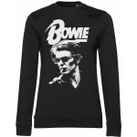 David Bowie mikina Smoking Portrait Girly Sweatshirt Black dámská – Zboží Dáma