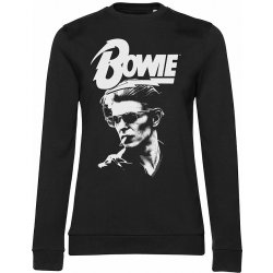 David Bowie mikina Smoking Portrait Girly Sweatshirt Black dámská