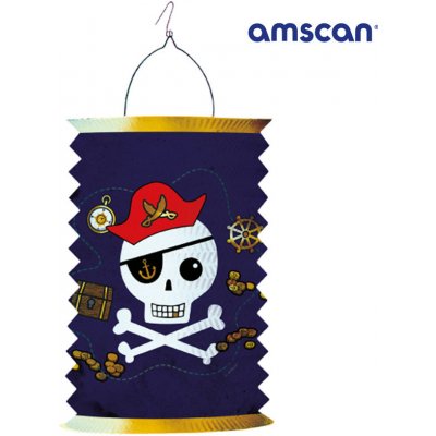Amscan Závěsný lampion válec Pirátská mapa 28cm – Sleviste.cz