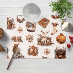 Biante bavlna prostírání Sandra SA-543 Vánoční atmosféra 30x40cm – Zboží Dáma