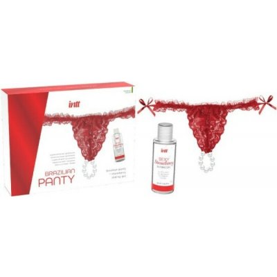Kalhotky a lubrikační gelIntt Brazilian Panty černá – Sleviste.cz
