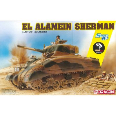 Dragon Model Kit tank 6617 El Alamein Sherman w/Magic Tracks SMART KIT 1:35