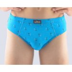 Gina dětské slipy chlapecké, širší bok, šité, s potiskem 61003P dunaj tm. tyrkysová – Hledejceny.cz