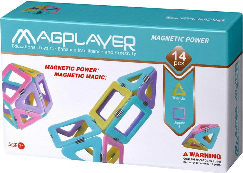 Magplayer magnetická stavebnice 14 ks