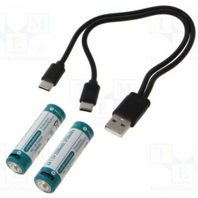 KEEPPOWER P1450TC Akum: Li-Ion; 14500,AA; 1,5V; 2500mAh; Ø14,4x50mm; 2ks. – Sleviste.cz