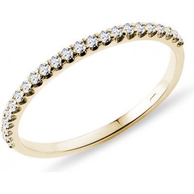 Klenota Jemný zlatý snubní prsten s diamanty k0767013 – Hledejceny.cz