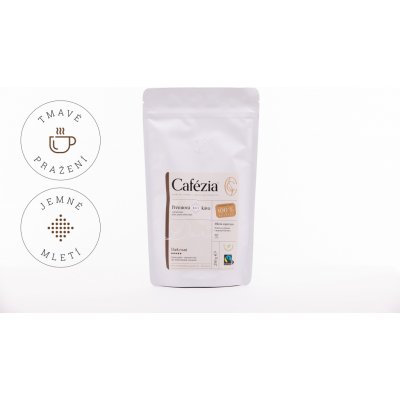 Cafézia Dark Roast mletá Espresso tmavě pražená BIO 250 g