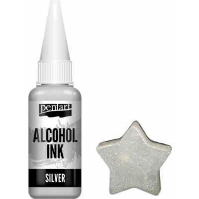 Pentart Alkoholový inkoust 20 ml STŘÍBRNÁ – Zboží Dáma