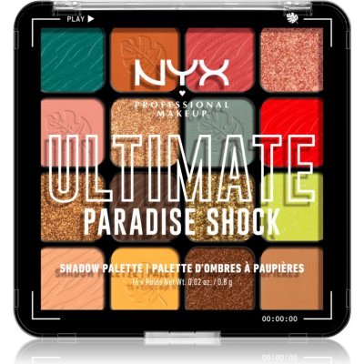 NYX Professional Makeup Ultimate Shadow Palette oční stíny odstín Paradise Shock 16 ks – Zboží Mobilmania