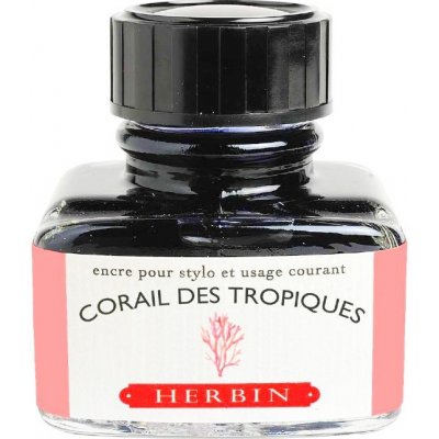 Inkoust Herbin vhodný pro plnicí pera 30ml korálová