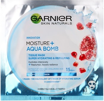 Garnier Moisture & Aqua Bomb Skin Tissue Superhydrating Mask 32 g od 43 Kč  - Heureka.cz