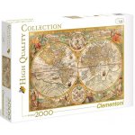 Clementoni Historická mapa světa 2000 dílků – Zboží Mobilmania