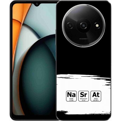 mmCase na Xiaomi Redmi A3 - chemické prvky bíločerné pozadí – Zboží Živě