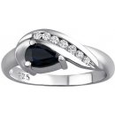 SILVEGO Stříbrný prsten VALERIA se Safírem FNJR0105-SA
