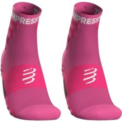 Compressport TRAINING SOCKS 2-PACK Sportovní ponožky růžová