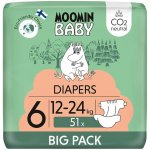 Moomin Baby 6 Maxi 12-24 kg 51 ks – Zboží Dáma